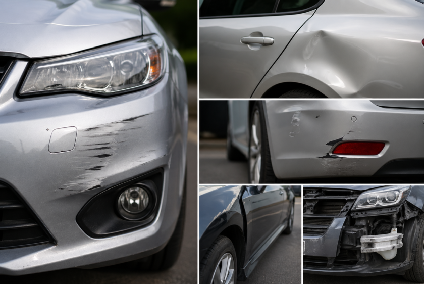common car damage after minor accidents