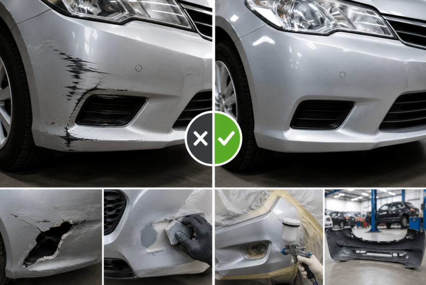 bumper repair vs replacement